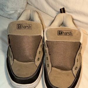 Men's Tan and Black Sneakers